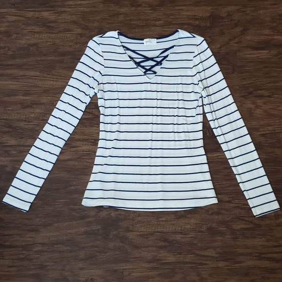 Tops - Striped long sleeve shirt